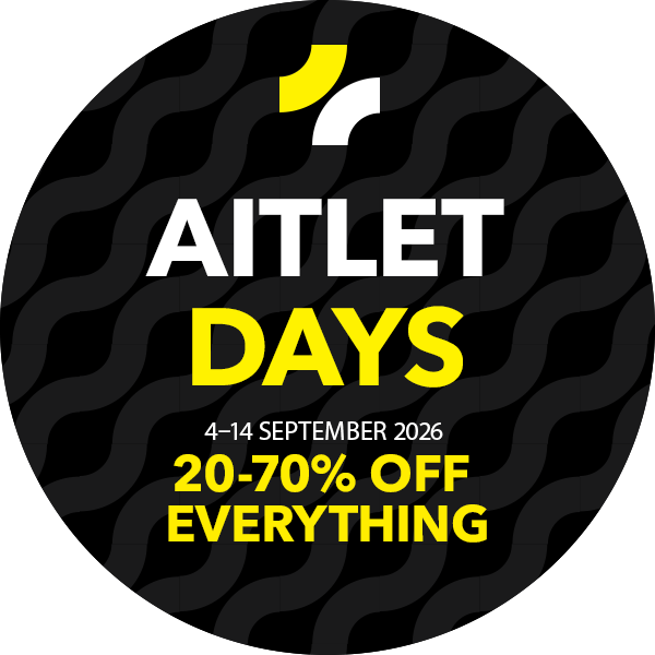 Aitlet days 04-14.09 Everything 20-70% OFF. NB! The discount applies for regular priced products from 50€ shopping cart.