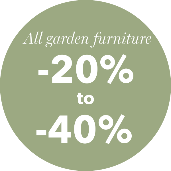 All garden furniture -20% to -40%