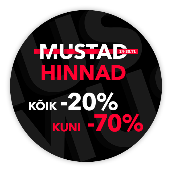 Mustad hinnad. Kõik -20% kuni -70% (24-30.11.25)