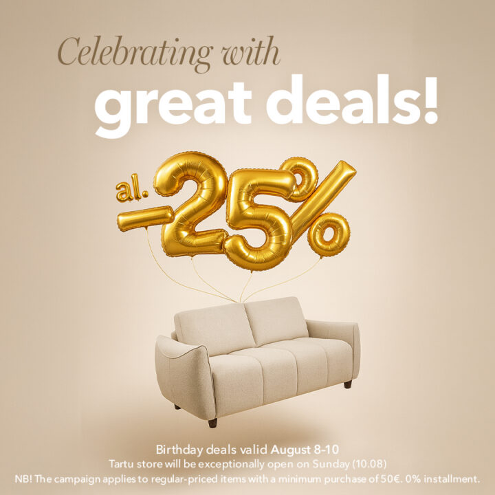 Celebrate with prices - all products at least -25%