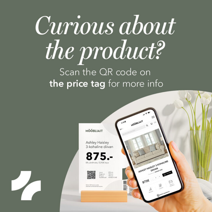 Curious about the product? Scan the QR code on the price tag for more info