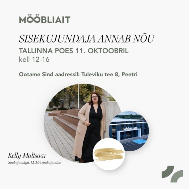 Sisekujundaja annab nõu Tallinna poes 11. oktoobril kell 12-16