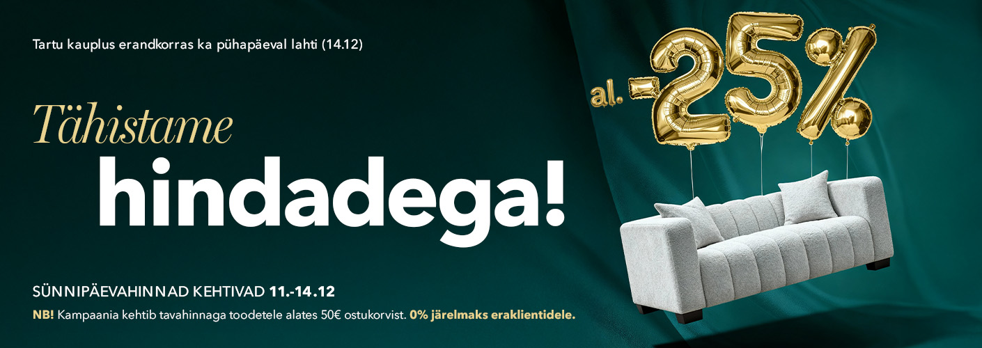 Tähistame hindadega!