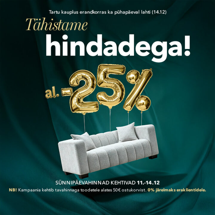 Tähistame hindadega!