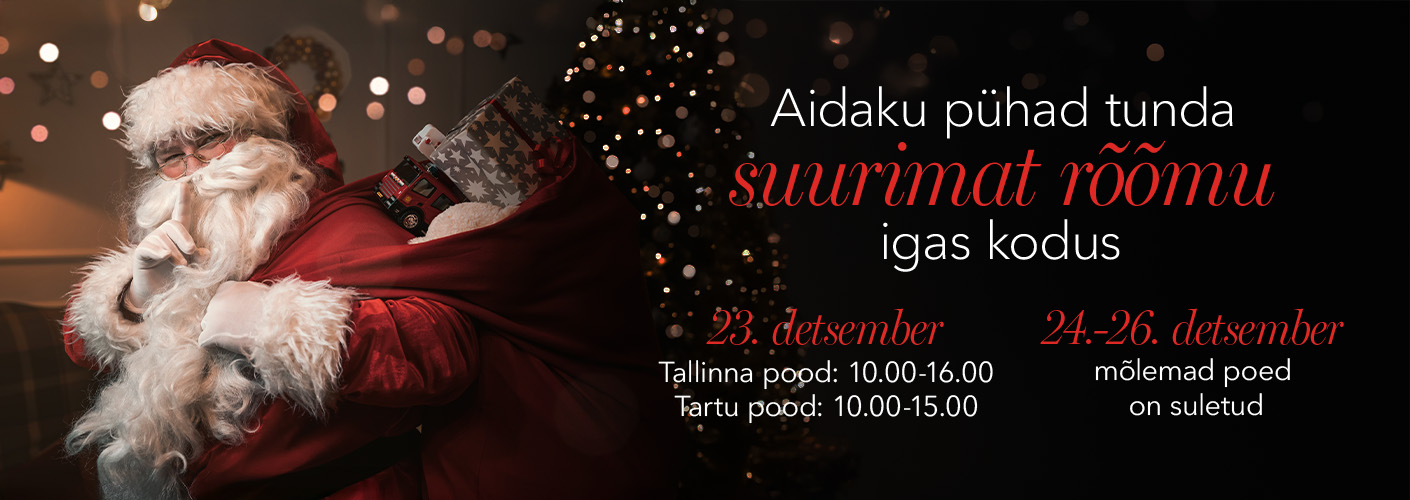 Aidaku pühad tunda suurimat rõõmu igas kodus!