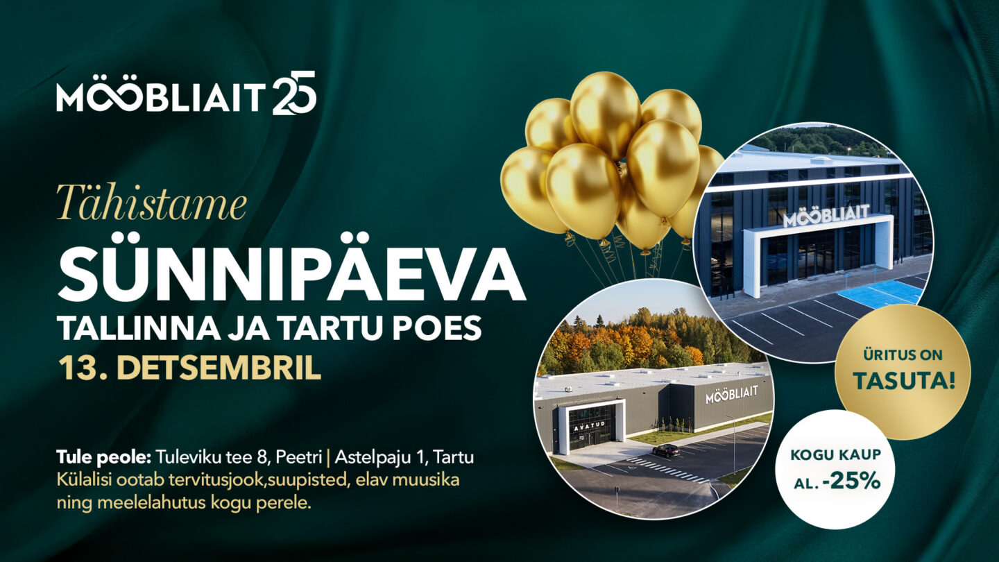 Tähistame sünnipäeva Tallinna ja Tartu poes