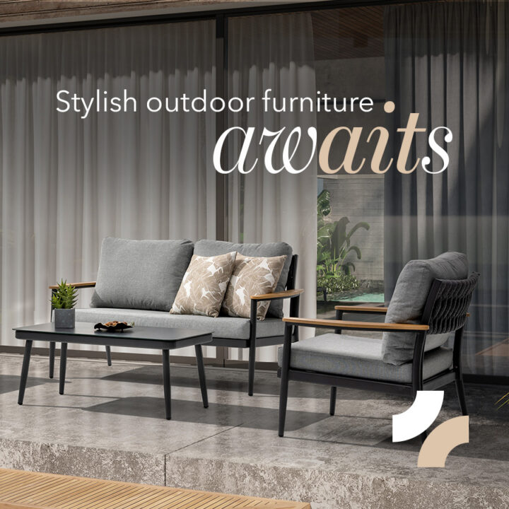 Stylish outdoor furniture awaits