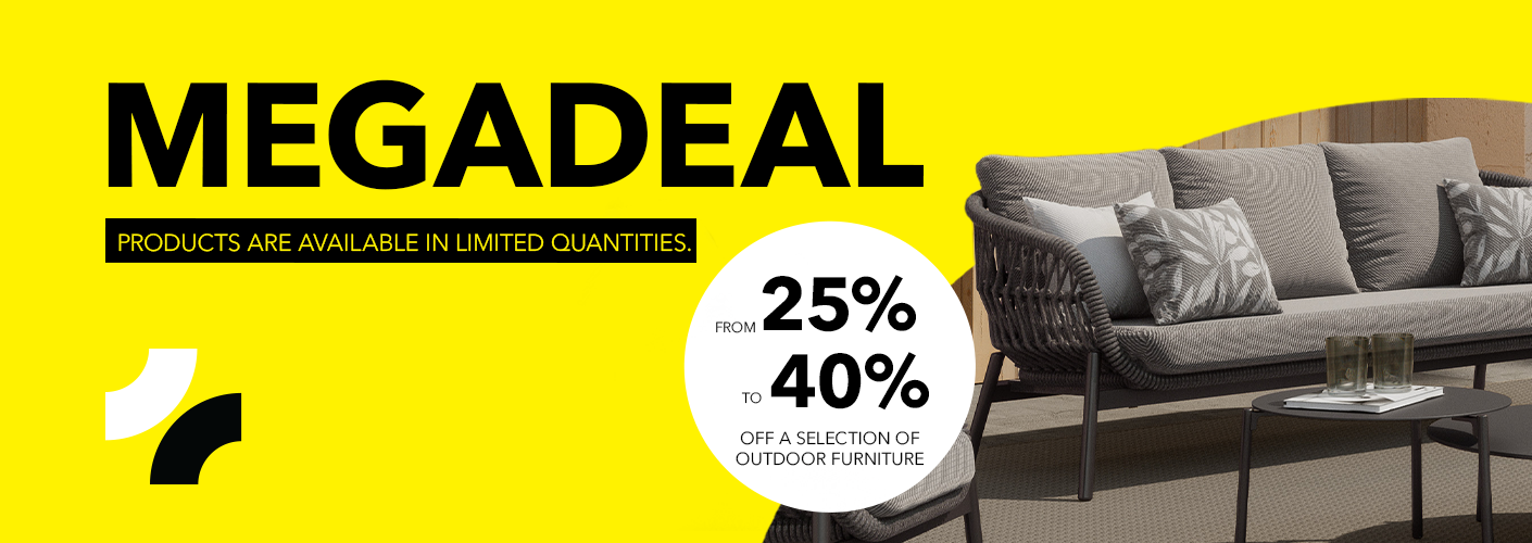 Megadeal! Selection of garden furniture sets from -25% to -40%. Products are in limited quantities!