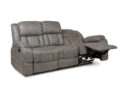 Lowell 3-kohaline recliner diivan hall avatud
