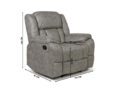 Lowell recliner tugitool hall mõõdud
