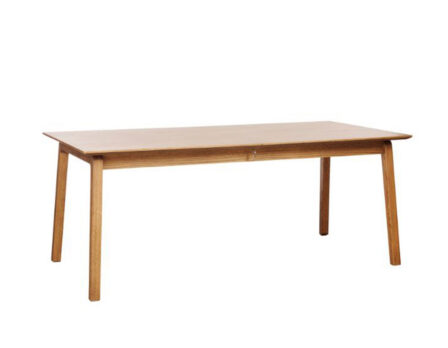 Bari pikendatav söögilaud hele (190-290 cm) külgvaade