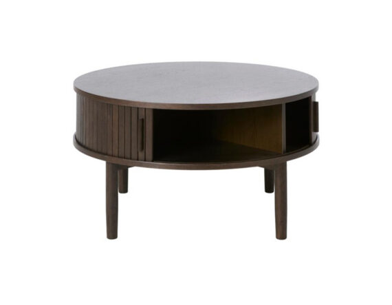 Meta diivanilaud Ø85cm (pruun) külgvaade 1