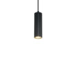 Laelamp Soka must 9cm detailvaade põlev