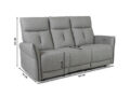 Paulie 3-kohaline recliner diivan (elektriline) mõõdud