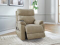 Ashley Next-Gen Durapella recliner tugitool (elektriline) beež külgvaade 2