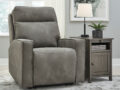 Ashley Next-Gen Durapella recliner tugitool (elektriline) hall külgvaade