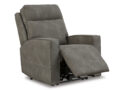 Ashley Next-Gen Durapella recliner tugitool (elektriline) hall avatud 2