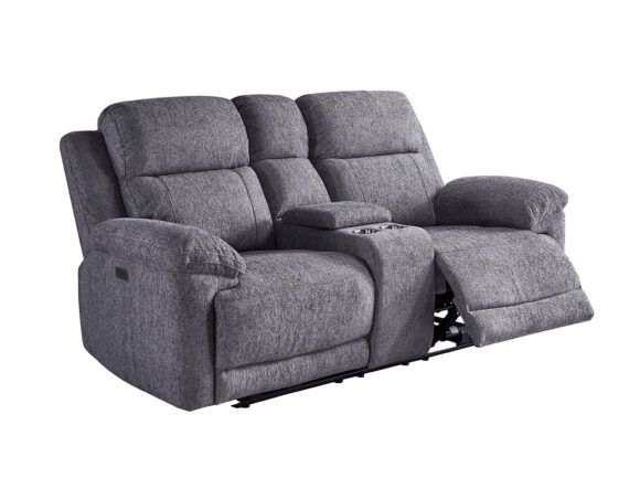 Olsen 2-kohaline recliner diivan (elektriline) hall külgvaade