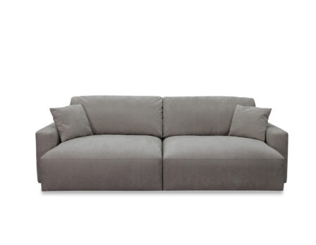 Venti 3-kohaline diivan helehall eestvaade