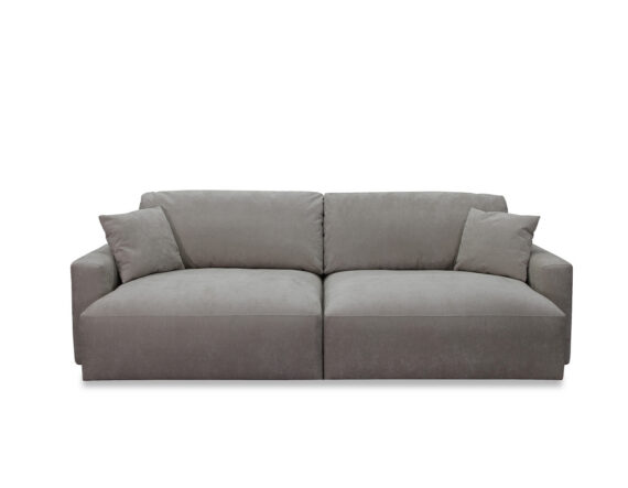 Venti 3-kohaline diivan helehall eestvaade