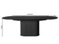 Nola pikendatav söögilaud ovaalne (must) 180-230 cm mõõdud