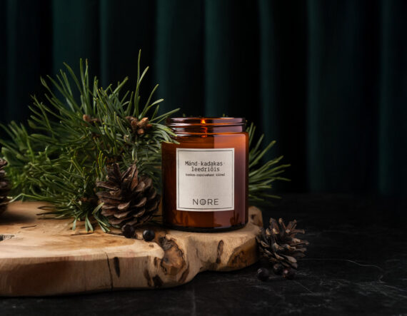 Mänd-kadakas-leedriõis küünal (150 g)