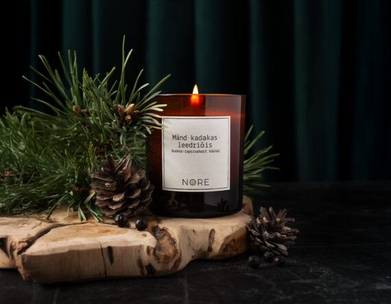 Mänd-kadakas-leedriõis küünal (220g)