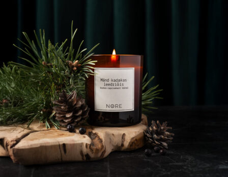 Mänd-kadakas-leedriõis küünal (220g)