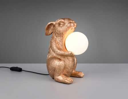 Laualamp Rabbit kuldne 21cm