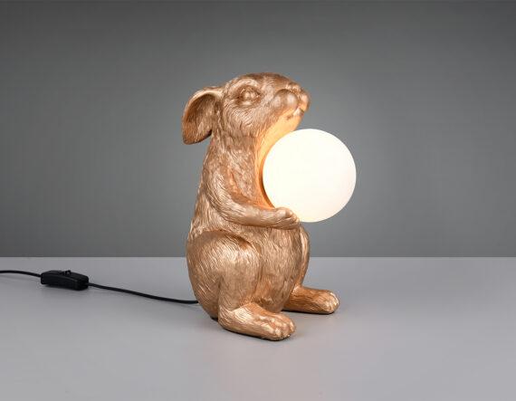 Laualamp Rabbit kuldne 21cm