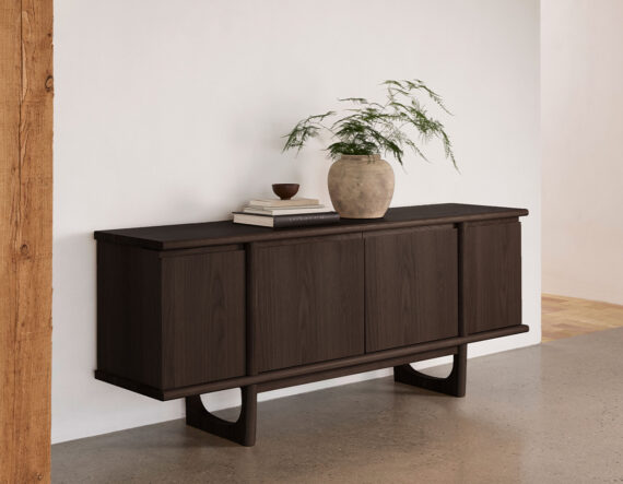 Flow kummut 180cm tumepruun