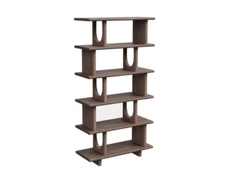 Flow riiul (181 cm) tumepruun