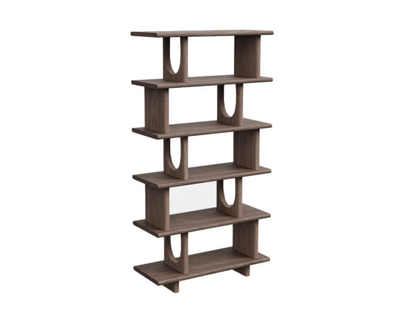 Flow riiul (181 cm) tumepruun