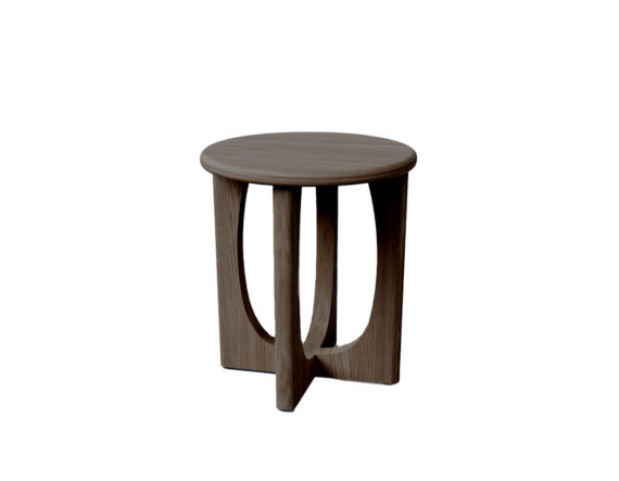 Flow ümar abilaud (Ø 45 cm) tumepruun