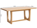 Flow söögilaud 180cm hele mõõdud