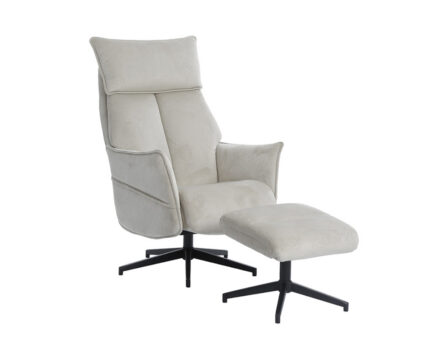 Hope pöörlev recliner tugitool + järi helehall külgvaade