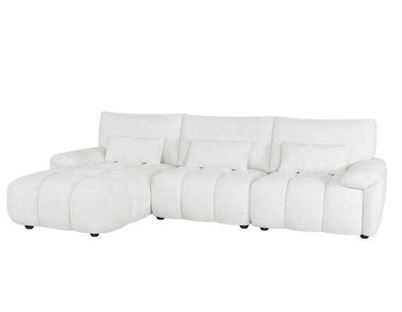 White nurgadiivan vasakpoolne külgvaade