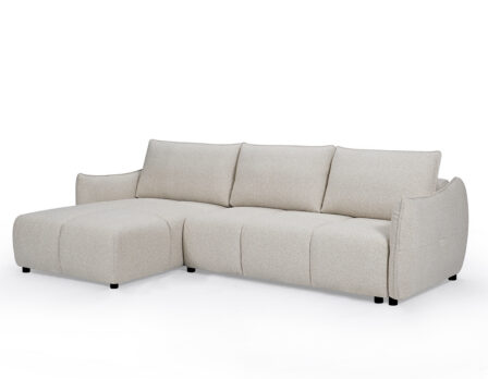 Noa nurgadiivanvoodi pesukastiga (vahetatava poolsusega) beež külgvaade