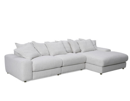 Olly nurgadiivan parempoolne helehall külgvaade