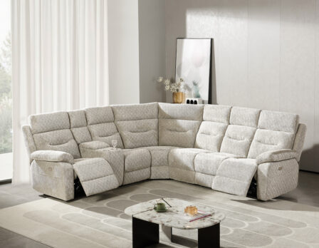 Gilly recliner nurgadiivan (elektriline) beež