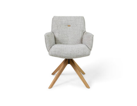 Kennedy pöörlev söögitool helehall eestvaade