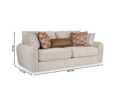 Ashley Seyler 3-kohaline diivan mõõdud