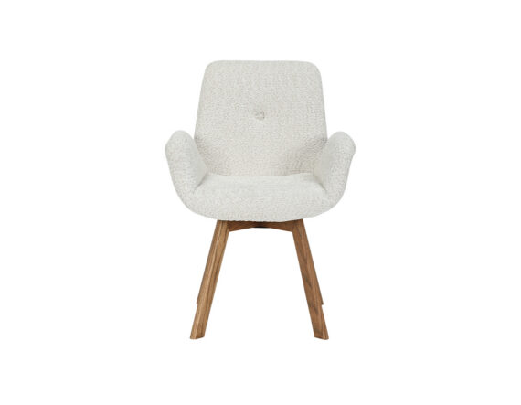 Philipe pöörlev söögitool valge eestvaade