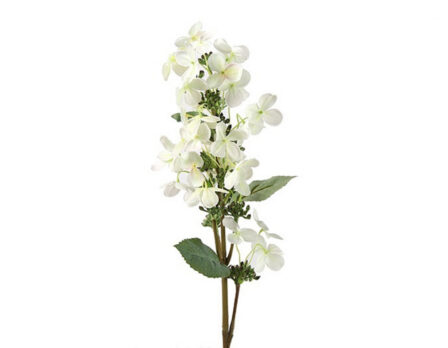 Kunstlill valge hortensia 75 cm