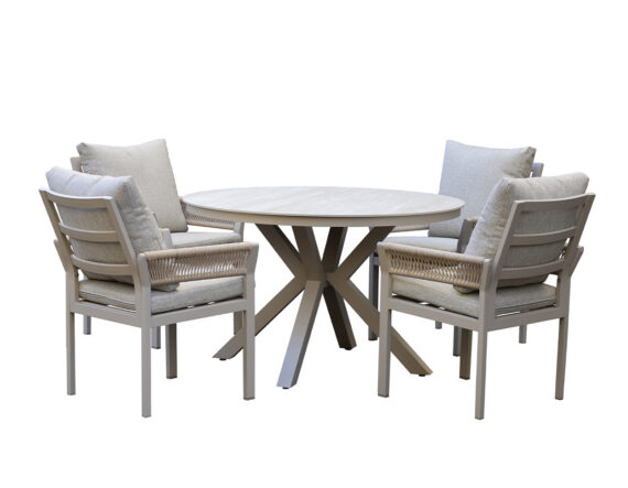 Aiamööbli komplekt Verona (söögilaud + 4 tooli)