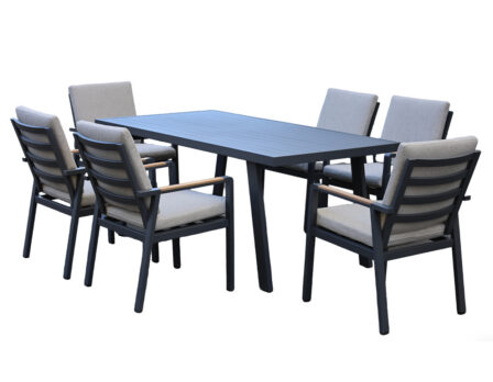 Aiamööbli komplekt Rotterdam (söögilaud + 6 tooli)