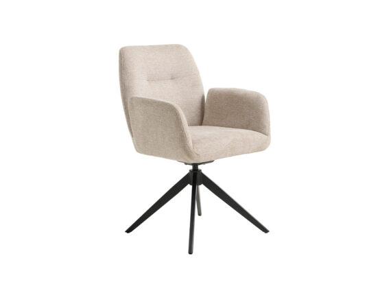 Roxana pöörlev söögitool ivory külgvaade