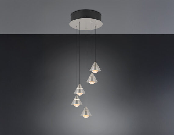 Laelamp Romeo 28cm hõbedane