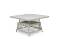Aiamööbli komplekt Valencia (nurgadiivaniga) laud kõrge