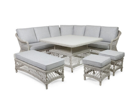 Aiamööbli komplekt Valencia (nurgadiivaniga)